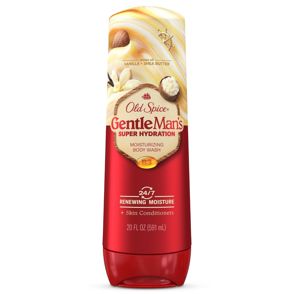 Old Spice Super Hydration Body Wash for Men  Gentleman S Blend  Vanilla + Shea  20 Fl Oz - Bellso
