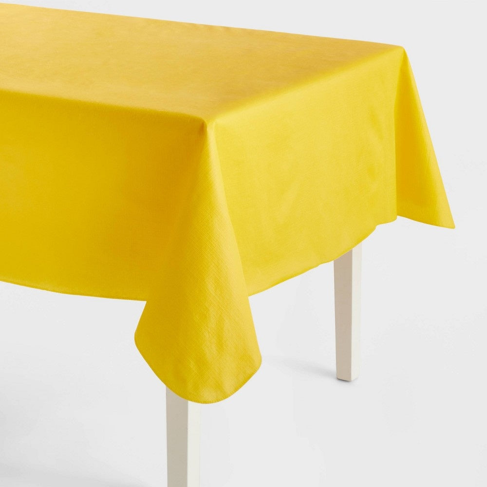 PEVA Table Cover Yellow Cross Hatch - Sun Squad™ - Bellso
