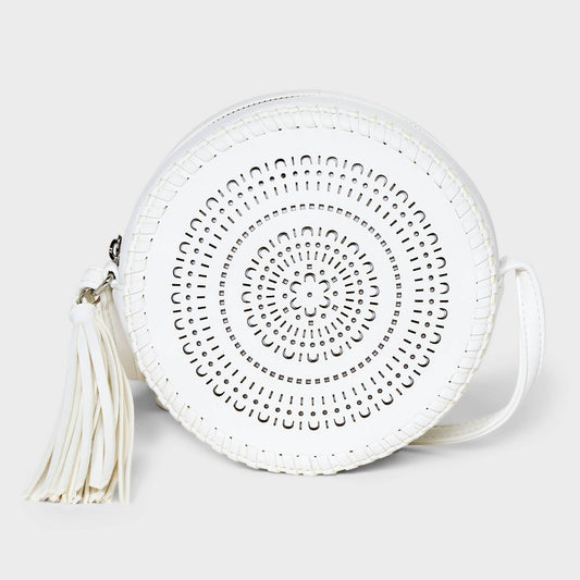 Girls' Circle Crossbody Bag - Art Class™ White - Bellso