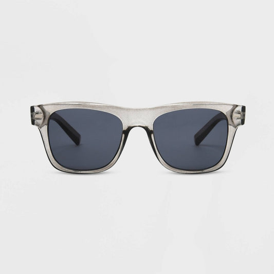 Men's Shiny Plastic Way Square Sunglasses - Original Use™ Gray - Bellso