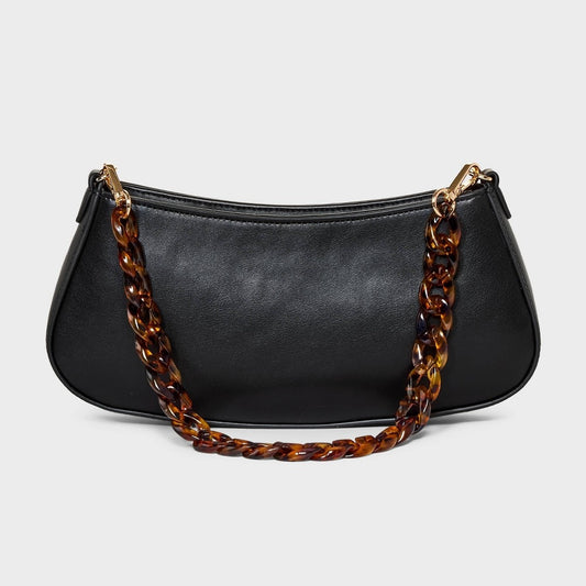 East West Shoulder Handbag - a New Day™ Black