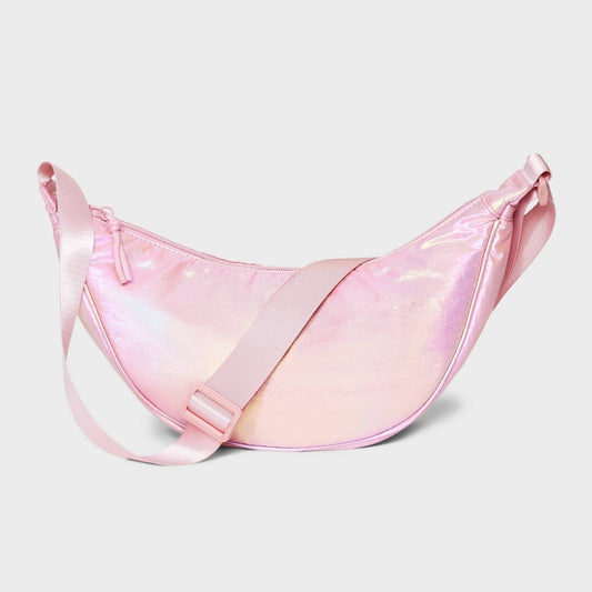 Girls' Crescent Crossbody Bag - Art Class™ Pink - Bellso