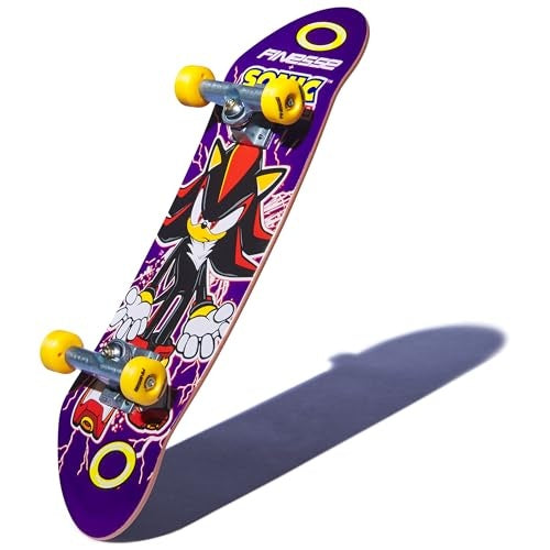 Tech Deck Finesse X Sonic the Hedgehog Handboard; Authentic Mini Skateboards Kids Toys for Boys and Girls Ages 6 and up (Hands Use Only) - Bellso