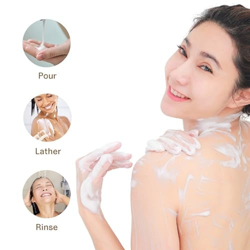Simply Body Care - Shea Butter and Vanilla Natural Body Wash for Men & Women - Combats Body Odor & Promotes Hygiene - Ultimate Skin Cleanser - Long-La - Bellso