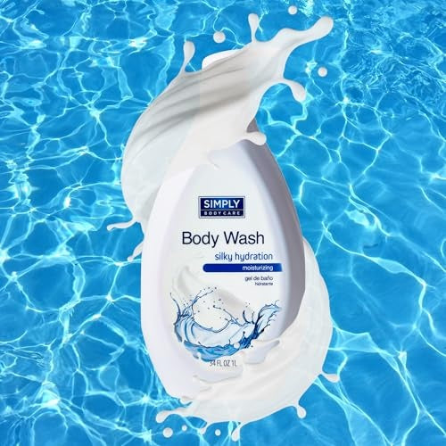 Simply BodyCare - Moisturizing Natural Body Wash with Pump for Men & Women - for Body Odor & Hygiene - Ultimate Skin Cleanser - Long-Lasting Freshness - Bellso