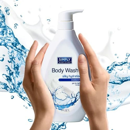 Simply BodyCare - Moisturizing Natural Body Wash with Pump for Men & Women - for Body Odor & Hygiene - Ultimate Skin Cleanser - Long-Lasting Freshness - Bellso