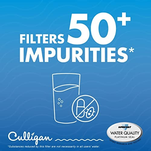 Culligan CUW1 Replacement Whirlpool (EDR1RXD1 WHR1RXD1 KAD1RXD1) Refrigerator Water Filter 1: Filters Lead, Mercury, Chlorine, VOCs - Bellso