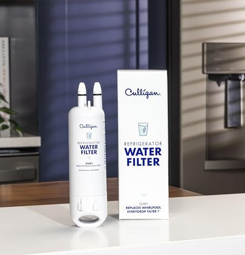 Culligan CUW1 Replacement Whirlpool (EDR1RXD1 WHR1RXD1 KAD1RXD1) Refrigerator Water Filter 1: Filters Lead, Mercury, Chlorine, VOCs - Bellso