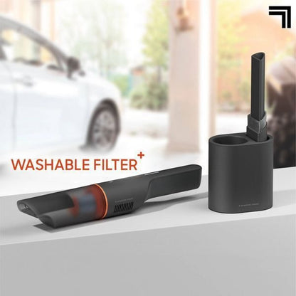 Sharper Image Lightweight Handheld Vacuum with 2-in-1 Upholstery & Crevice Tool, Cordless Black