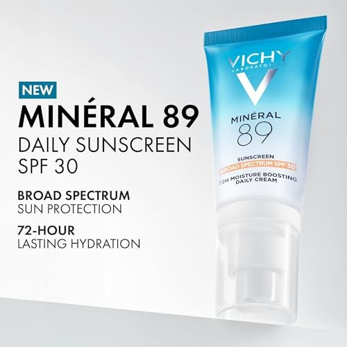 Vichy Mineral 89 72H Hydrating Chemical Sunscreen SPF 30 (1.69 Fl. Oz.)