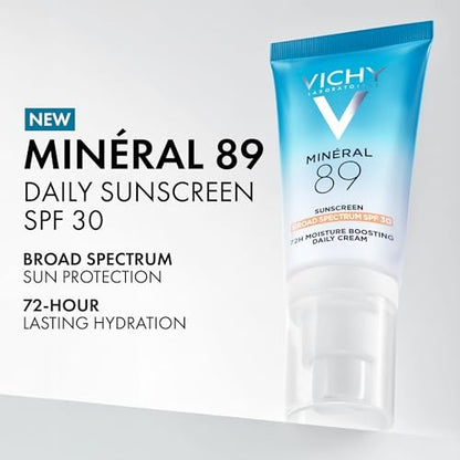 Vichy Mineral 89 72H Hydrating Chemical Sunscreen SPF 30 (1.69 Fl. Oz.)