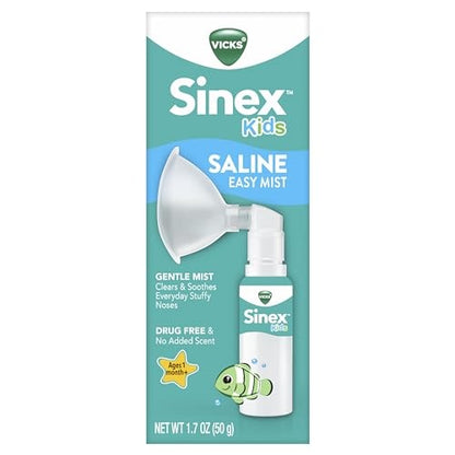 Vicks Sinex Kids Saline Easy Mist Kit, 1.7 OZ - Bellso