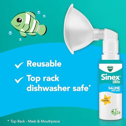 Vicks Sinex Kids Saline Easy Mist Kit, 1.7 OZ - Bellso
