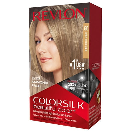 Revlon Colorsilk 60 Permanent Hair Color W/ Keratin Treatment  Dark Ash Brown