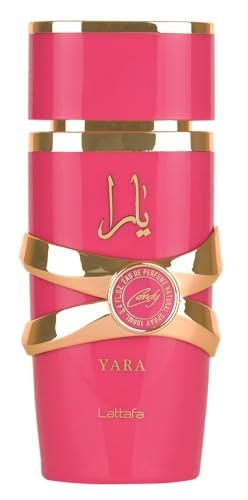 Lattafa Yara Candy Eau De Parfum Spray  Perfume for Women  3.4 Oz