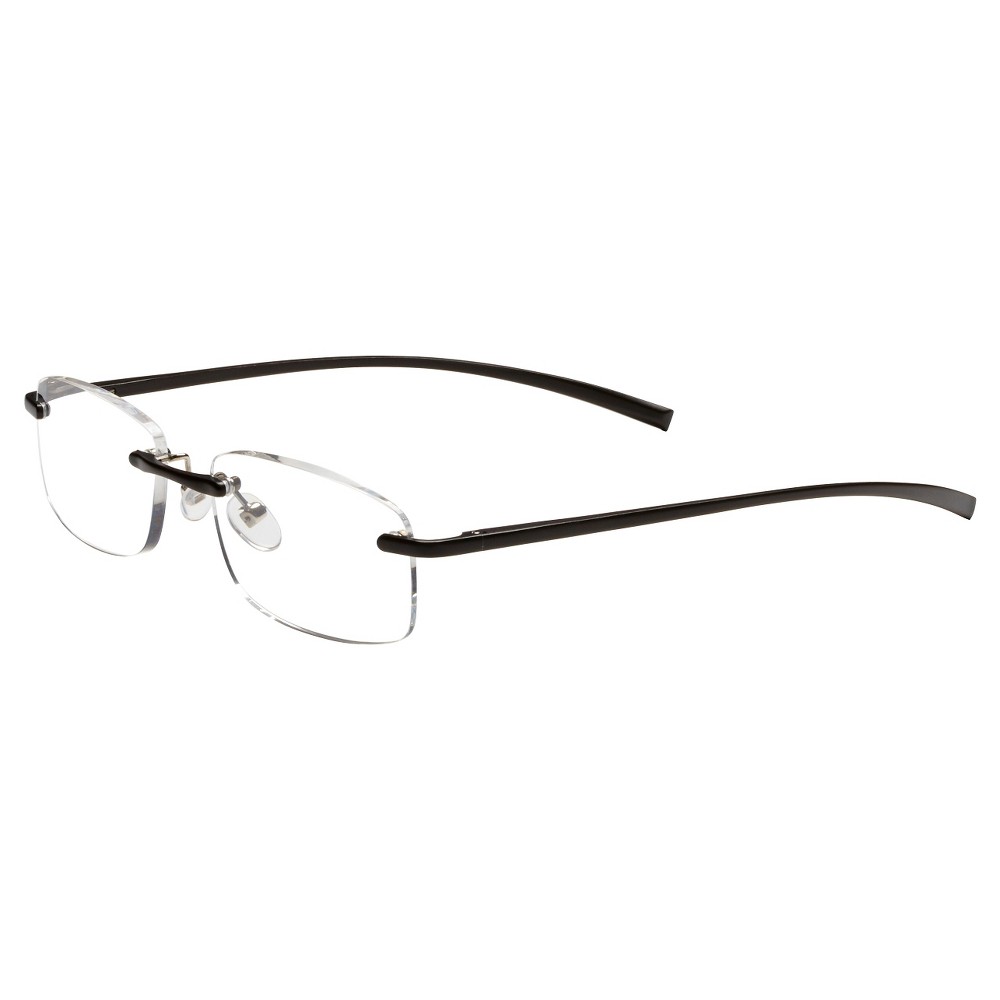 ICU Stanford Rimless Black Reading Glasses - Bellso