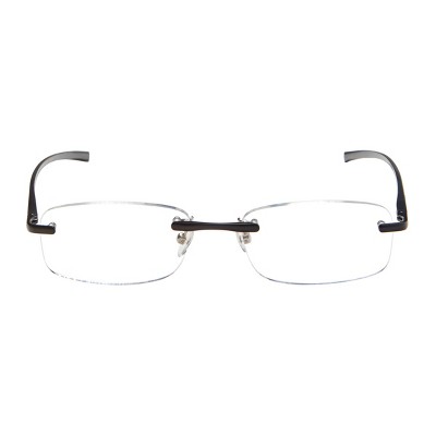 ICU Stanford Rimless Black Reading Glasses - Bellso