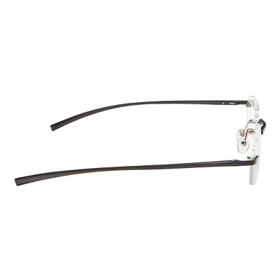 ICU Stanford Rimless Black Reading Glasses - Bellso