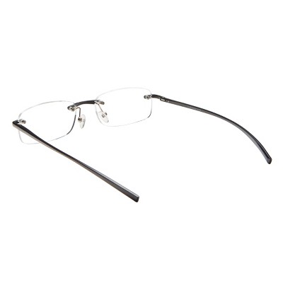 ICU Stanford Rimless Black Reading Glasses - Bellso