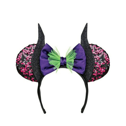 Disney 100 Mouse Ears VILLAINS Headband 5 Pk Ursula Queen Maleficent Cruella - Bellso