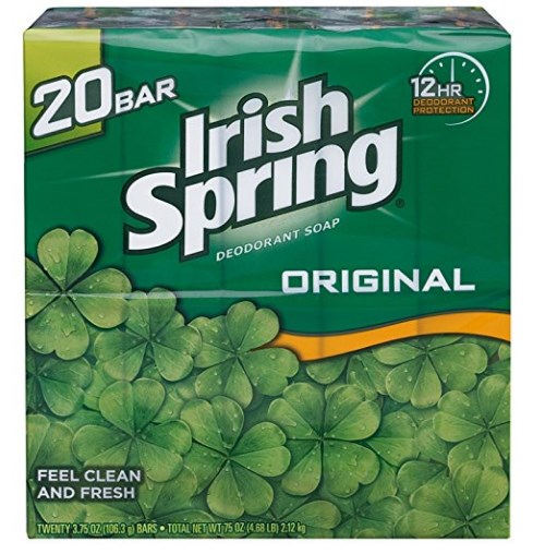 Irish Spring Bar Soap (20/3.75 Oz Net Wt Oz)  Original  74 Ounce - Bellso