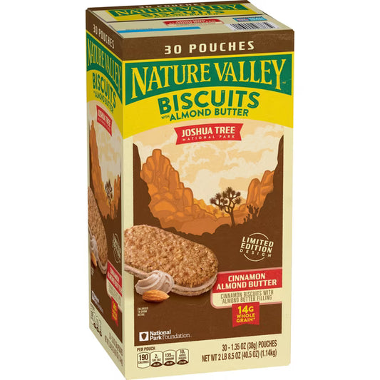 Nature Valley Cinnamon Biscuits with Almond Butter, 40.5 Oz