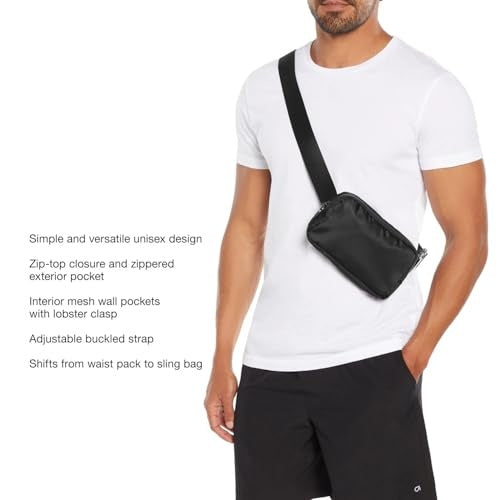 GapFit Crossbody Bags for Women with 3-Mesh Wall Pockets, Gifts for Sports Festival Workout Running Traveling Casual Hands-Free Wallets Waist Pack Pho - Bellso