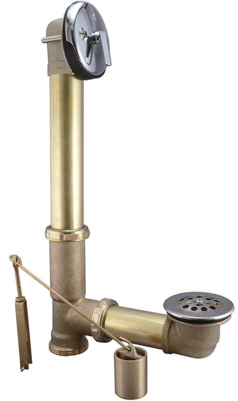 Keeney 1-1/2 in. D Chrome Brass Triplever Bath Drain