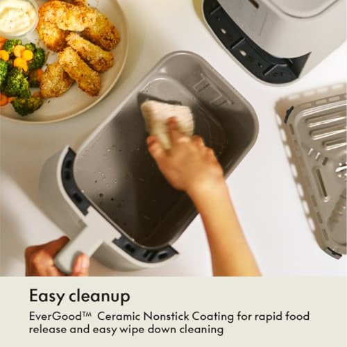 Bella 4qt Slim Air Fryer - Oatmilk - Bellso