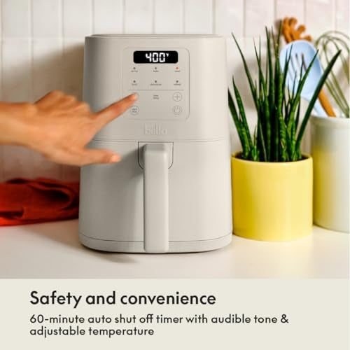 Bella 4qt Slim Air Fryer - Oatmilk - Bellso