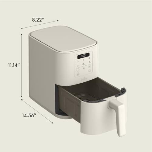 Bella 4qt Slim Air Fryer - Oatmilk - Bellso