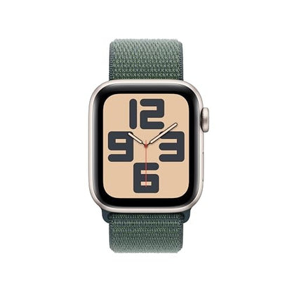 Apple Watch SE 2nd Generation (GPS+Cellular) 40mm Aluminum Case with Lake Green Sport Loop - Starlight - (2024)Open Box - Bellso