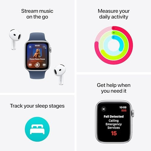 Apple Watch SE 2nd Generation (GPS+Cellular) 40mm Aluminum Case with Lake Green Sport Loop - Starlight - (2024)Open Box - Bellso