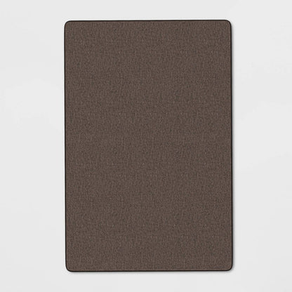 2'x3' Solid Utility Accent Rug Black - Threshold™ - Bellso