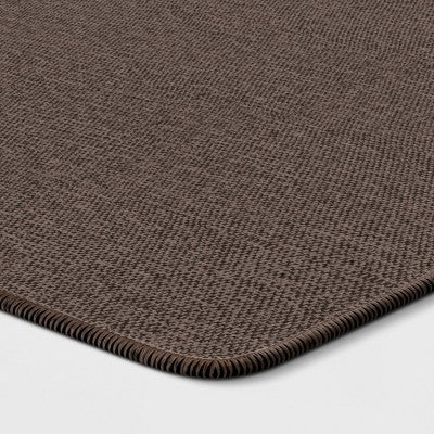 2'x3' Solid Utility Accent Rug Black - Threshold™ - Bellso