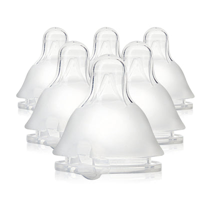 Evenflo 6pk Balance Standard-Neck Anti-Colic Baby Bottle Nipple - Medium Flow - Bellso