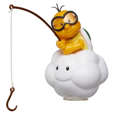 Nintendo Super Mario Lakitu 4” Articulated Figure with Fishing Pole