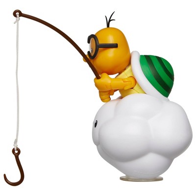 Nintendo Super Mario Lakitu 4” Articulated Figure with Fishing Pole