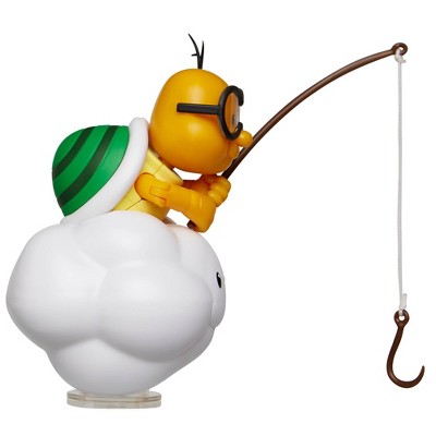 Nintendo Super Mario Lakitu 4” Articulated Figure with Fishing Pole