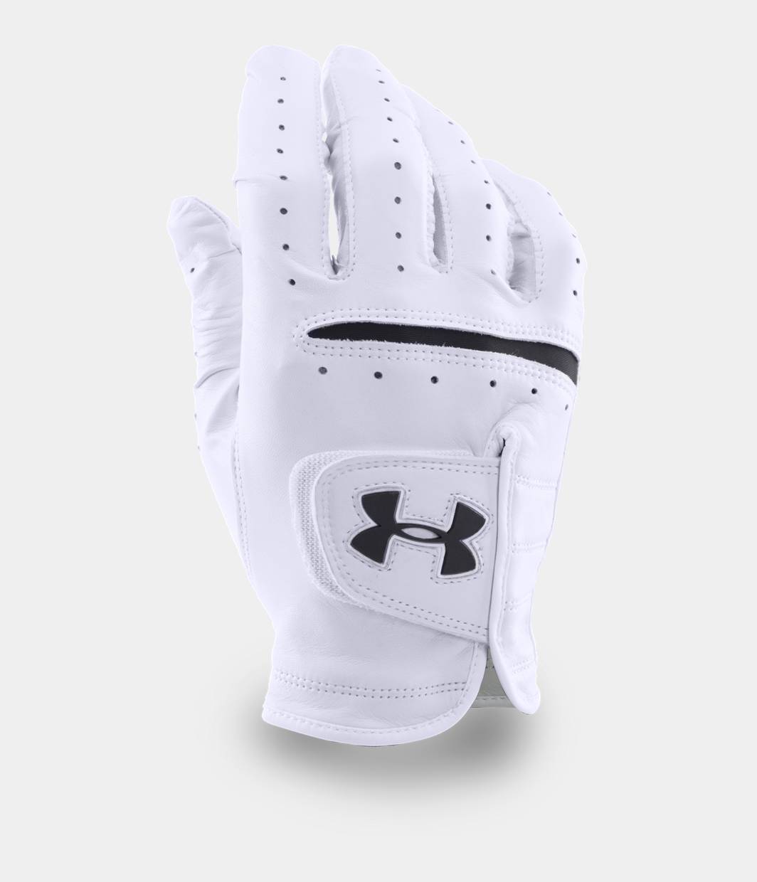 Under Armour Men's UA StrikeSkin Tour Right Hand Golf Glove 1275442-100 White/Black - Bellso