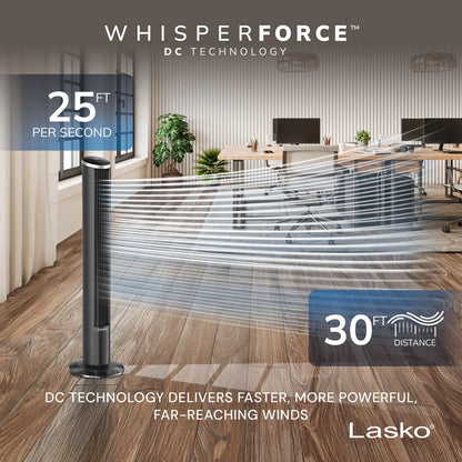 Lasko 42” Oscillating 12-Speed DC Tower Fan with Remote - Bellso