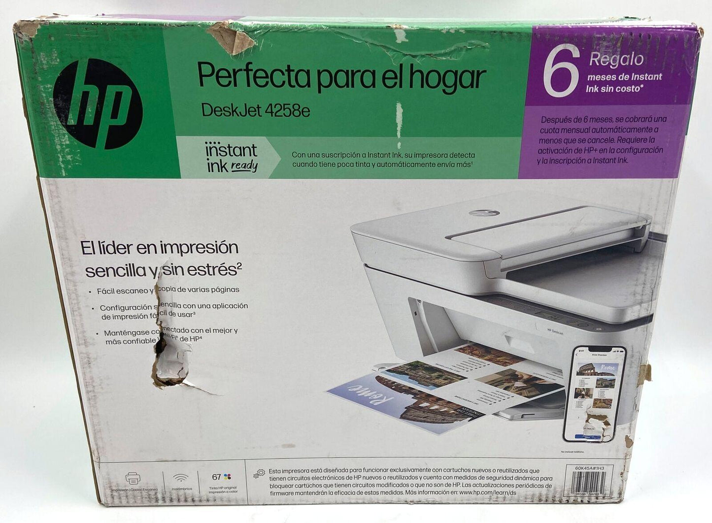 HP DeskJet All-in-One Printer with $25 Instant Ink Card