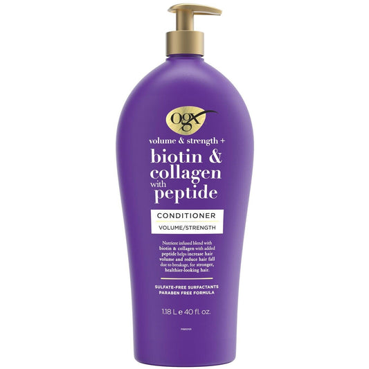 OGX Volume and Strength + Biotin and Collagen Conditioner (40 Fluid Ounce)
