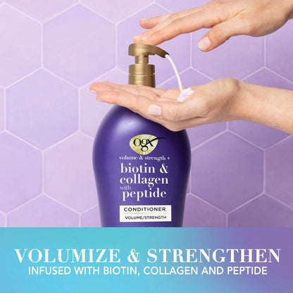 OGX Volume and Strength + Biotin and Collagen Conditioner (40 Fluid Ounce)