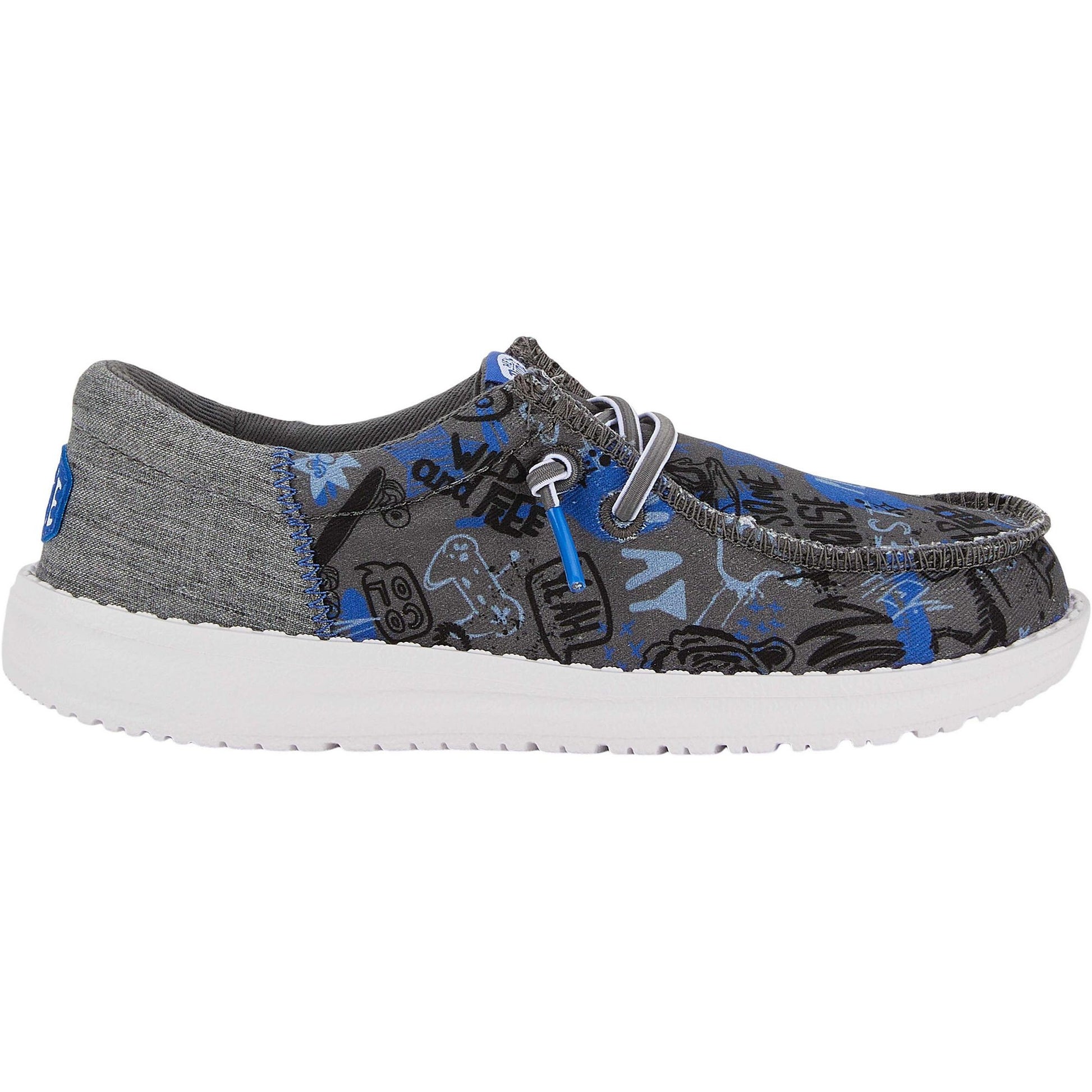 Hey Dude Boys' Wally Funk Y Graffiti Casual Shoes Size J5 - Bellso