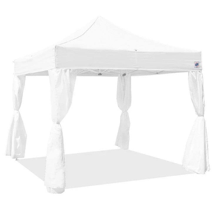 E-Z up 120 X 120 in White Outdoor Canopy - Bellso