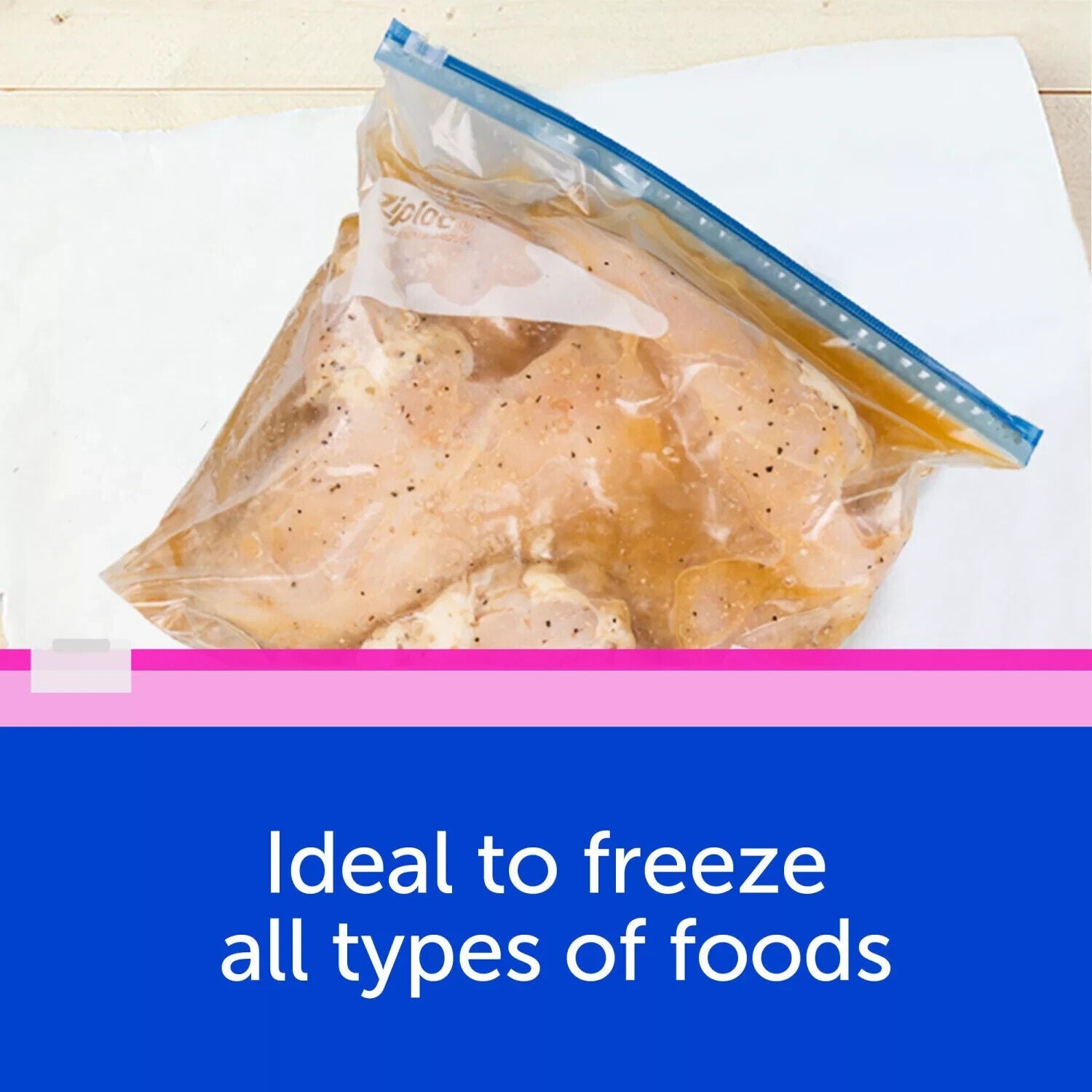 Ziploc Slider Freezer Bags, Variety Pack, 132 Ct. - Bellso