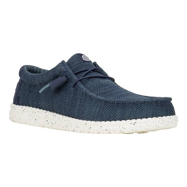 HEYDUDE  Wally Stretch Sox  Men's Slip-ons (Shoes) in Blue Size M7