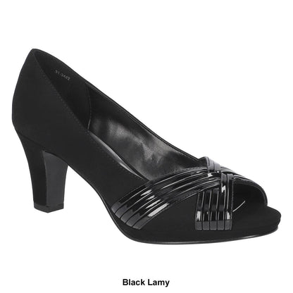 Easy Street Women's Lavish Platform Pumps - Navy Size 9-1/2 M - Bellso