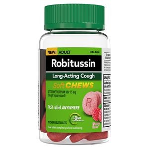 Robitussin Long Lasting Cough Cooling Soft Chews - Berry - 20ct - Bellso